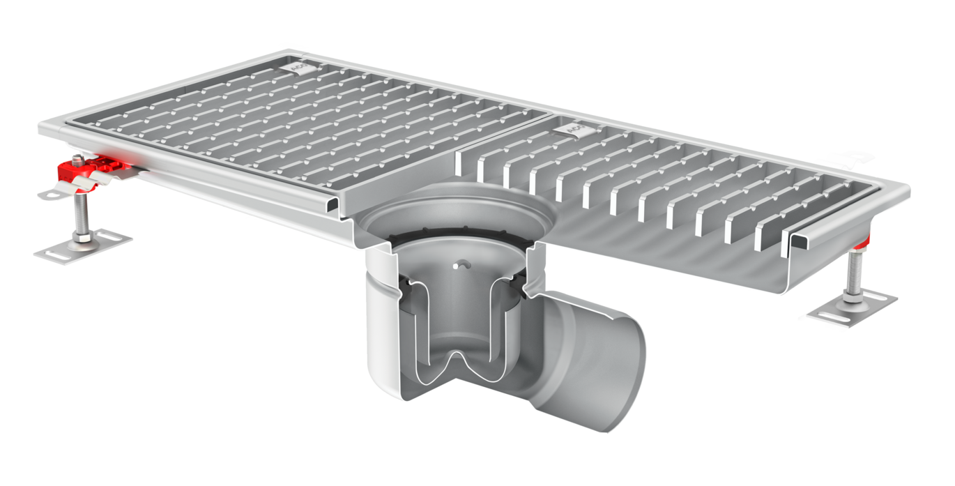 ACO Hygienic Box Channel Vertical Welded Gully